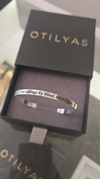 Words From The Heart. Personalized Silver Cuff